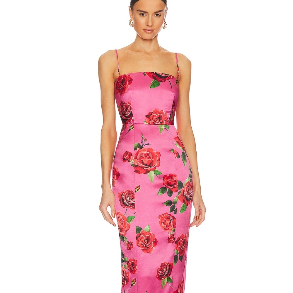 SAU LEE Sofia Dress in Pink Multi floral pink
